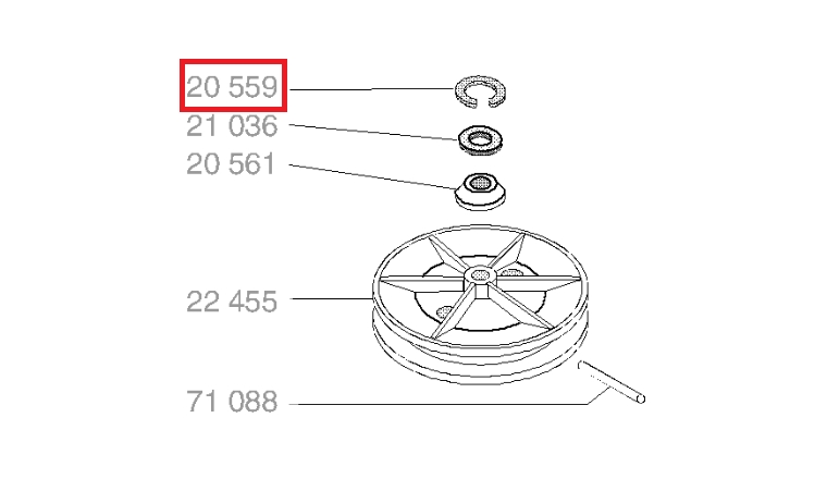 Circlips Ø 10 mm - Ref 20559 - Outils Wolf