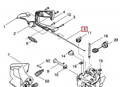 Câble d’accélérateur pour Tronçonneuse CS2137, CS2035 ... - Ref 530 04 76-02 - Husqvarna