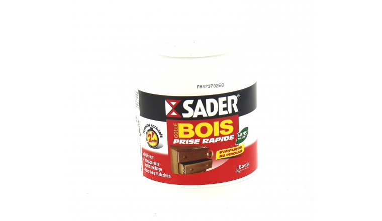 Colle à bois prise rapide bois et dérivés 650 g - SADER