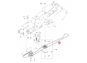 Courroie de coupe secondaire pour Autoportée R214T, R213C, R216 - Ref 594 97 78 01 - Husqvarna