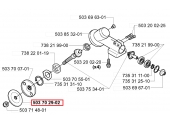 Bride de Renfort pour Débroussailleuse 227 R, 232 R ... - Ref 503 70 29 02 - Husqvarna