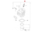 Cylindre Complet pour Tronçonneuse 55 et 55 Rancher - Ref 503 60 91 71 - Husqvarna