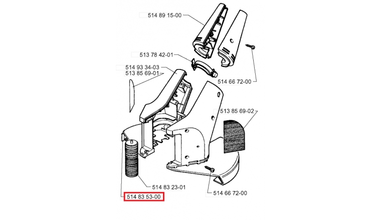 Coupe Fil de Carter de Débroussailleuse Duo Trimmer - Ref 514 83 53 00 - Husqvarna