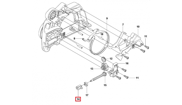 Doigt de Tension de Chaîne pour tronçonneuse 235, CS2238... - Ref 574 20 17 01 - Husqvarna