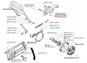 Goupille pour Gâchette frein de chaîne 2077 et 2083 Jonsered - Ref 720 12 70 50 - Husqvarna