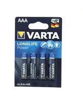Pile alcaline AAA LR03 1V5 x4 - Longlife Power - Varta