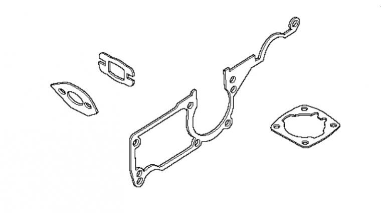 Pochette de Joints moteur pour Tronçonneuse  55 Rancher - Ref 501 76 18 02 - Husqvarna