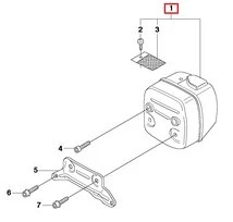 Silenceux complet pour CS2188, 390XP - Ref 585 44 83 01 - Husqvarna