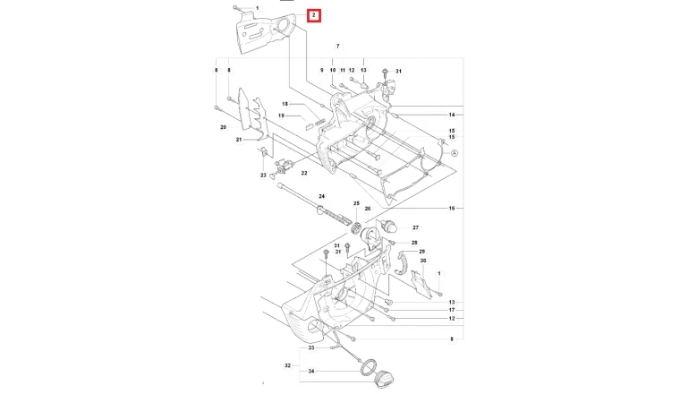 Plaque de Guidage pour 353, CS2153, 346 ... - Ref 537 40 56 01 - Husqvarna