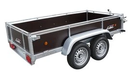 Remorque Bois 2 essieux PTAC 1300kg Freinée réf 34480 - Lider