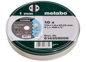 10 meules de tronçonnage "SP" 115x1,0x22,23 Inox Metabo