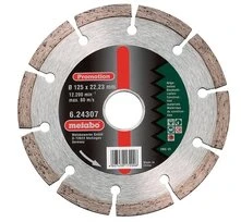 Meule de tronçonnage diamantée universelle, segmentée Metabo 115 mm