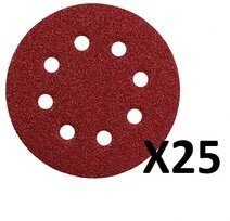 Assortiment de 25 disques abrasifs 60/80/120 METABO