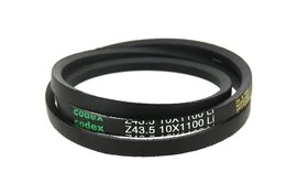 Courroie Z 43.5 trapézoïdale lisse 1100Li 1125Lw 10x6mm - Codex