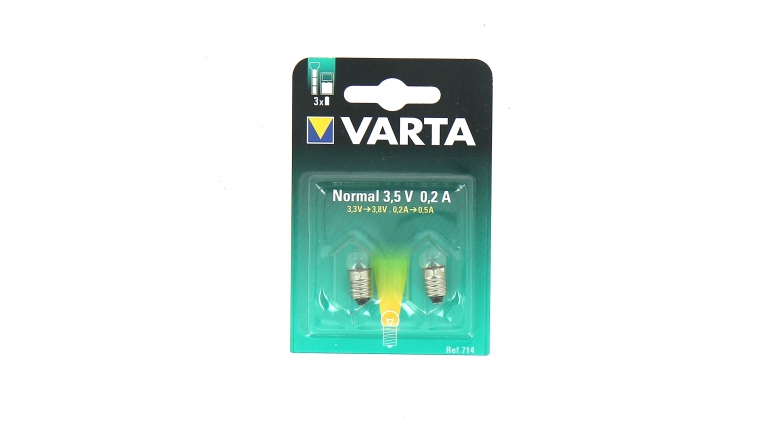 Ampoule Normal 3,5V 0,20A x2 a visser Varta