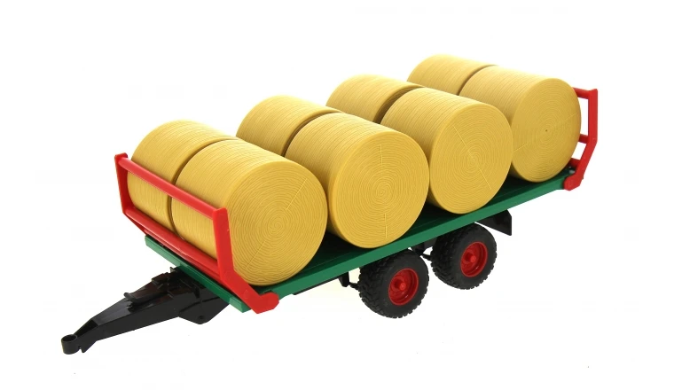 Remorque avec 8 balles rondes - Bruder 2220