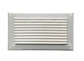 Grille d'aération avec moustiquaire 10x20cm finition alu - DMO