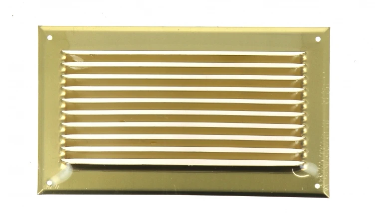 Grille métal 240x140mm finition laiton DMO