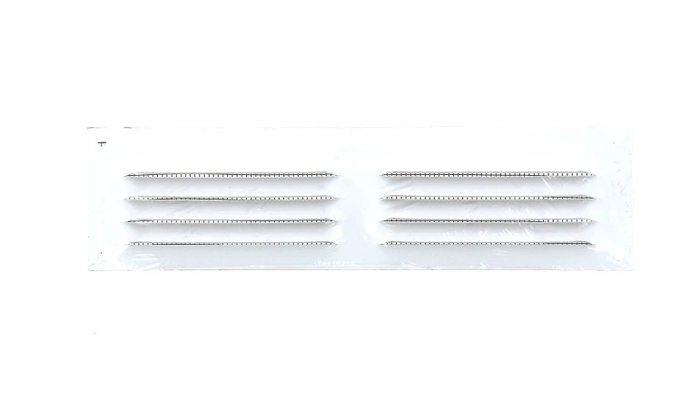 Grille métal avec moustiquaire 190x50mm finition blanc DMO