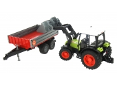 Tracteur Claas Nectis 267 F avec remorque à ridelles Bruder 2112