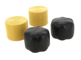 Lot de 2 balles de paille rondes et 2 balles noires Bruder 2345