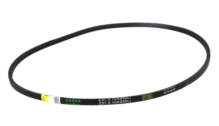 Courroie trapézoïdale lisse Z37.5 10 mm x 950 mm - Codex  