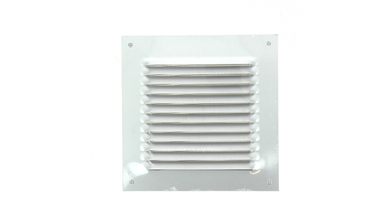 Grille de ventilation carrée métal 165x165mm finition alu DMO 97006