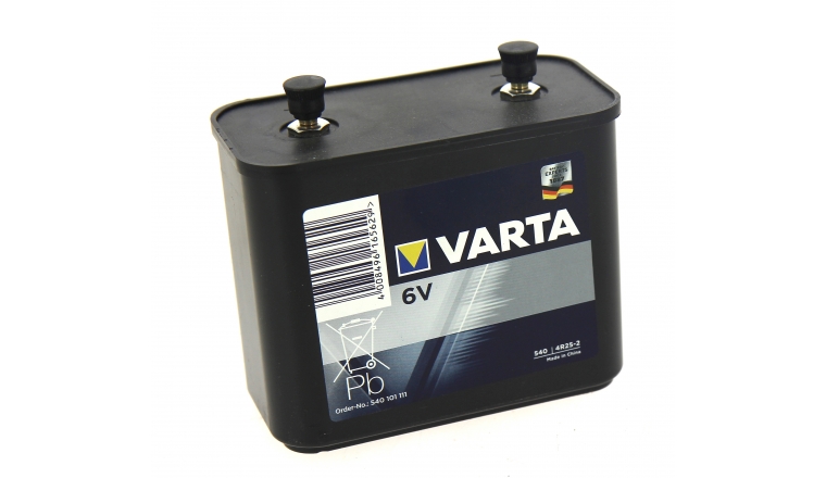 Pile 540 à vis saline 6V plastique 4R25-2 - Varta