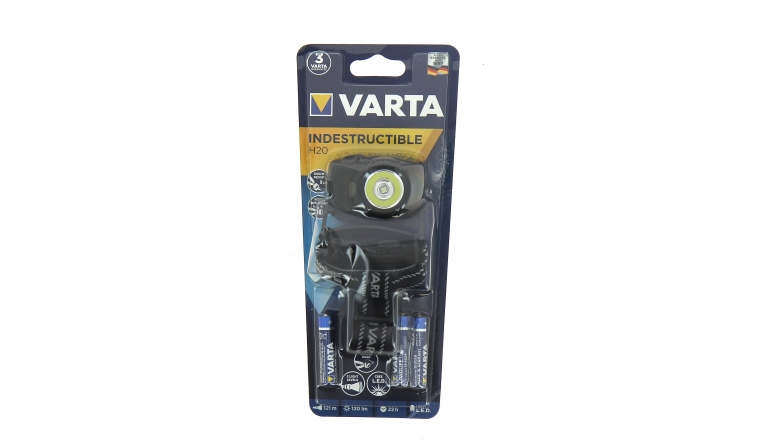 Lampe frontale LED indestructible 1 Watt Head Light 3AAA - Varta