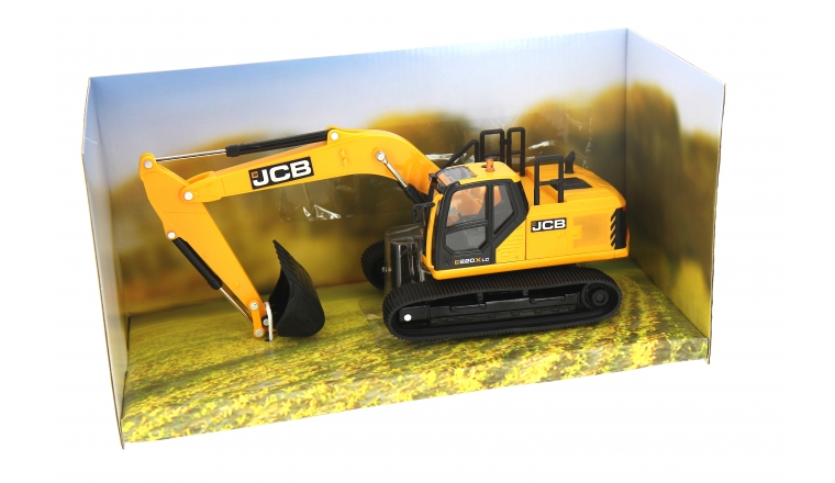 Excavatrice JCB sur chenilles 220X LC échelle 1/32 Britains