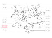 Lame de coupe avec Biellette pour Elagueur OS84V, OS83, OS82, OS76 ... - Ref 70390 - Outils Wolf