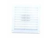 Grille PVC carrée à encastrer avec moustiquaire 125x125 mm DMO