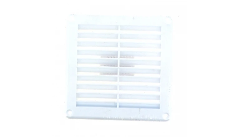Grille PVC carrée à encastrer avec moustiquaire 125x125 mm DMO