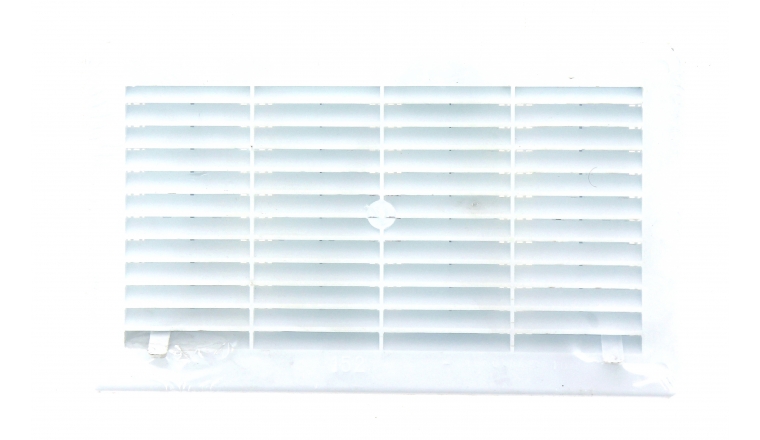 Grille plastique 250x146 mm à encastrer coulissante blanche DMO