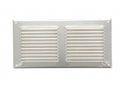 Grille métal à auvent 300x150mm finition alu avec moustiquaire DMO