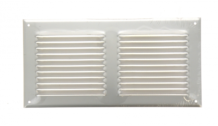 Grille métal à auvent 300x150mm finition alu avec moustiquaire DMO