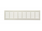 Grille métal à encastrer 300x80mm finition blanc DMO