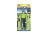 Figurine femme brune avec pantalon noir - Bruder