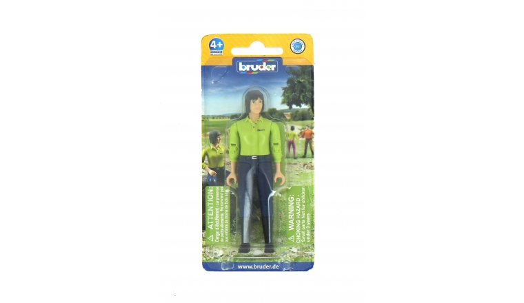 Figurine femme brune avec pantalon noir - Bruder