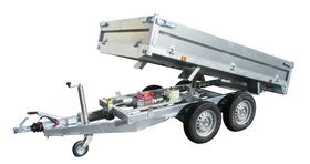 Remorque benne 2m50 2500kg pompe électrique 37600PE - Lider
