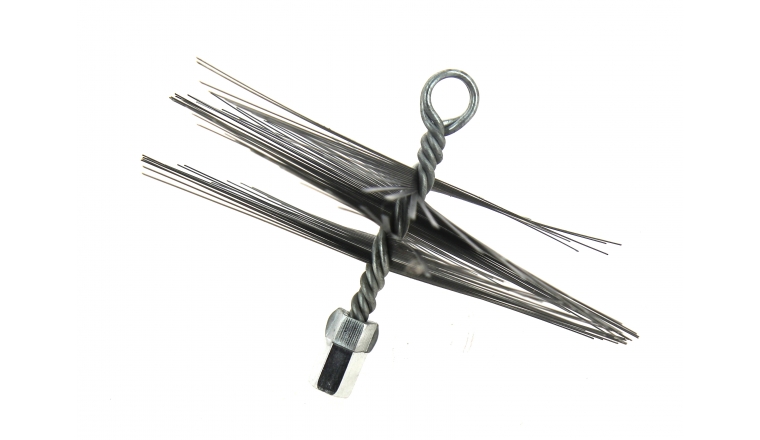 Hérisson Rond En Acier Avec Anneau Et Filetage Femelle Ø12x175 - Pour Fixation Murale Ou Support