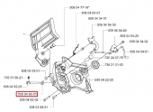 Doigt de tension de Chaîne pour CS2217, 2118 EL .. - Ref 508 04 60 01 - Husqvarna