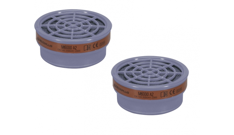 Lot de 2 Galettes A2 pour Demi-masque M6400 MARS M6000 A2 - Delta Plus