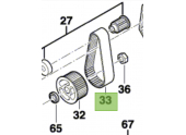 Courroie pour ponceuse BOSCH PBS75A