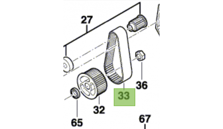 Courroie pour ponceuse BOSCH PBS75A