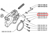 Ressort de tension de chaine pour Tronçonneuse CS 2117, CS 2115 ... - Ref 508 04 63 01 - Husqvarna