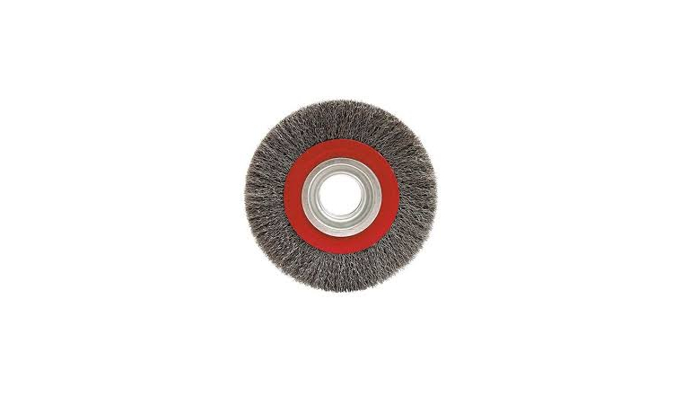 Brosse circulaire 200mm fil acier pour touret à meuler