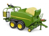 Presse enrubanneuse à balle ronde John Deere C441R Echelle 1/16ème - Bruder