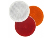 Catadioptres ronds adhésifs réfléchissants blanc/orange/rouge