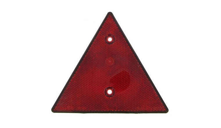 Triangle réfléchissant rouge